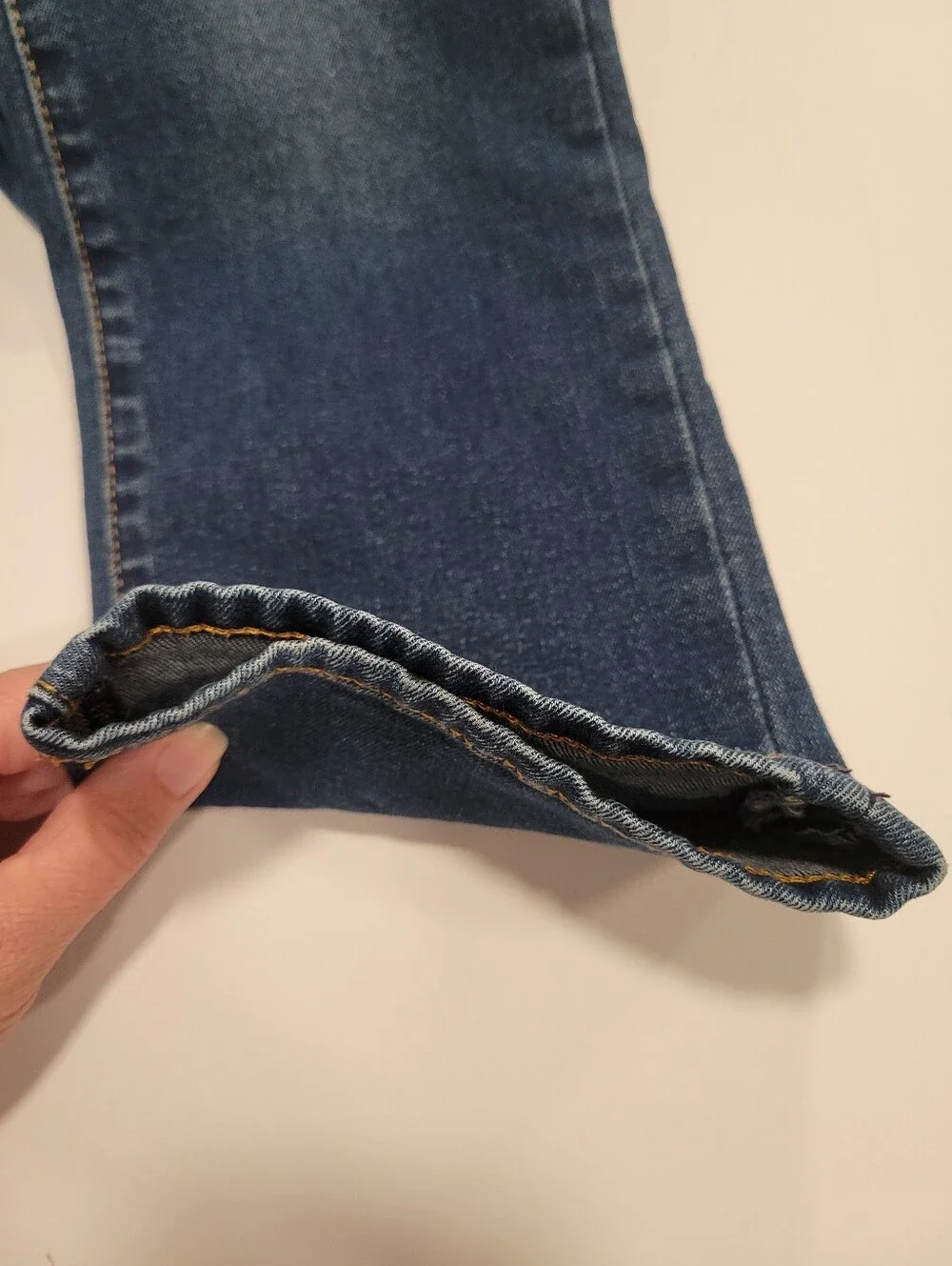 Gap Boys Denim Regular Stretch Straight Jeans Size 12 Adjustable Waistband